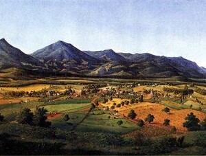 Beyer Painting Liberty Peaks of Otter