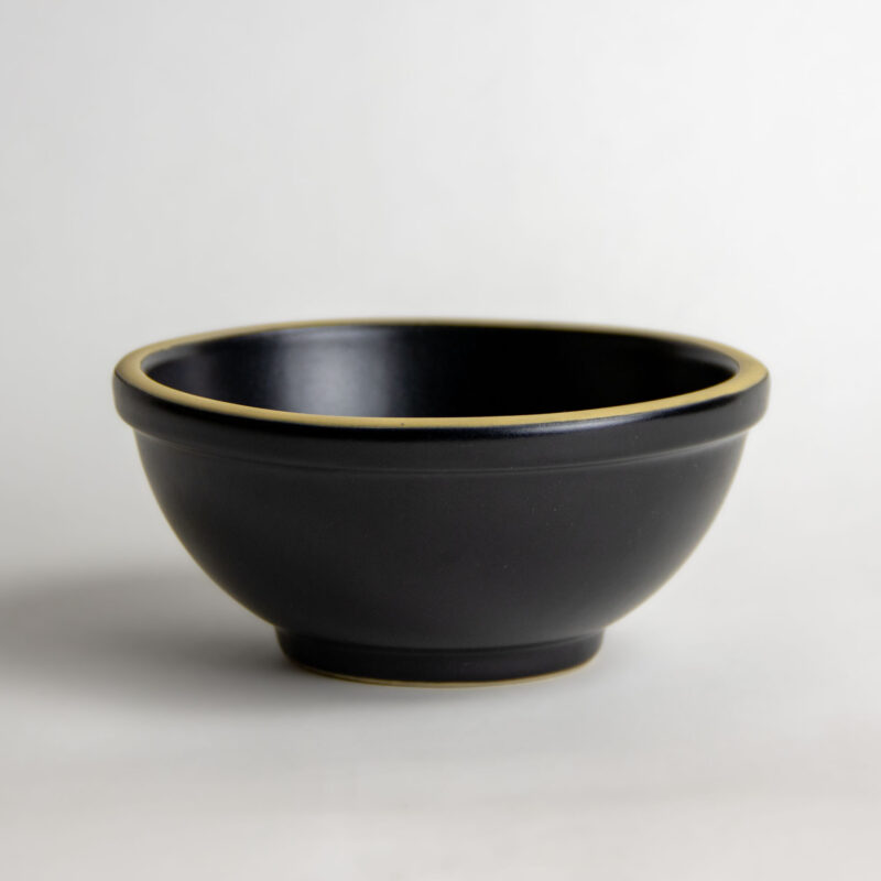 Matte Black Charcoal Brookline Cereal Bowl