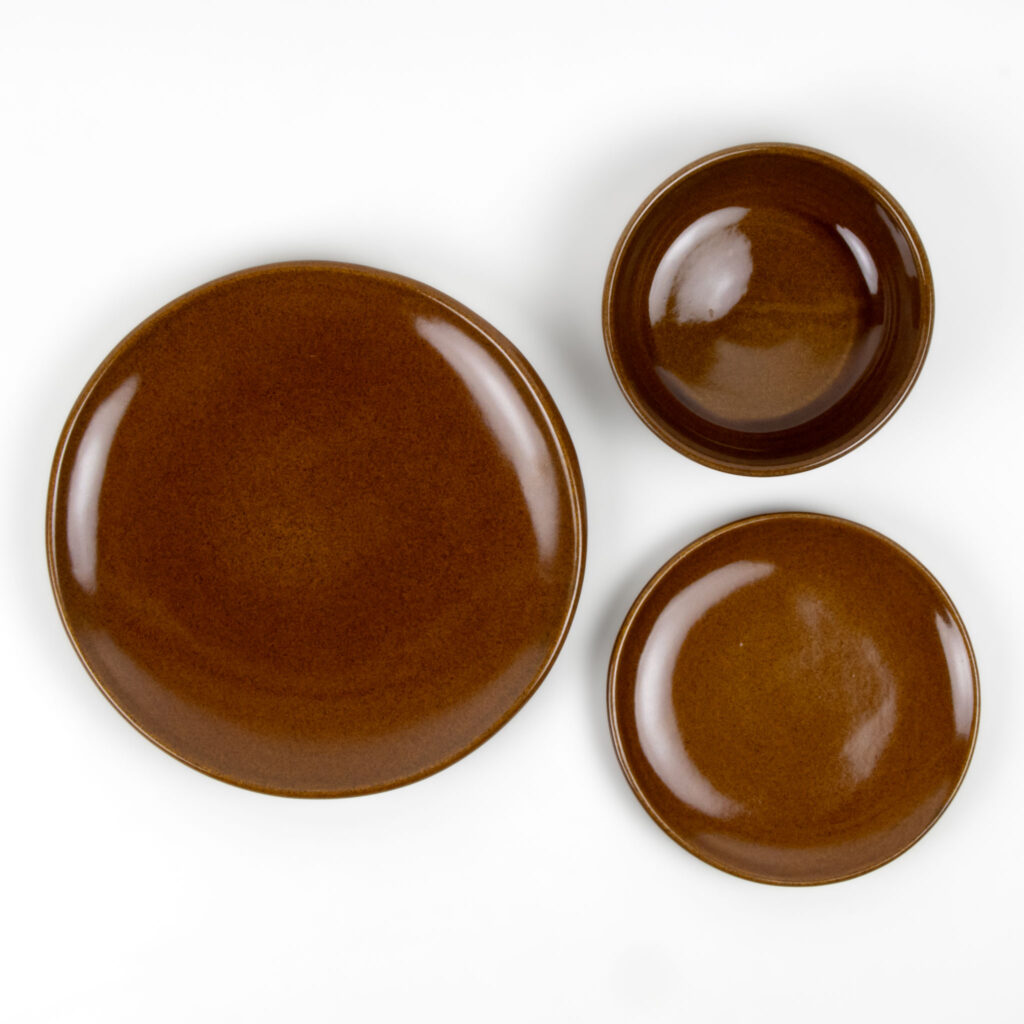 Copper Clay Coupe Dinner Set