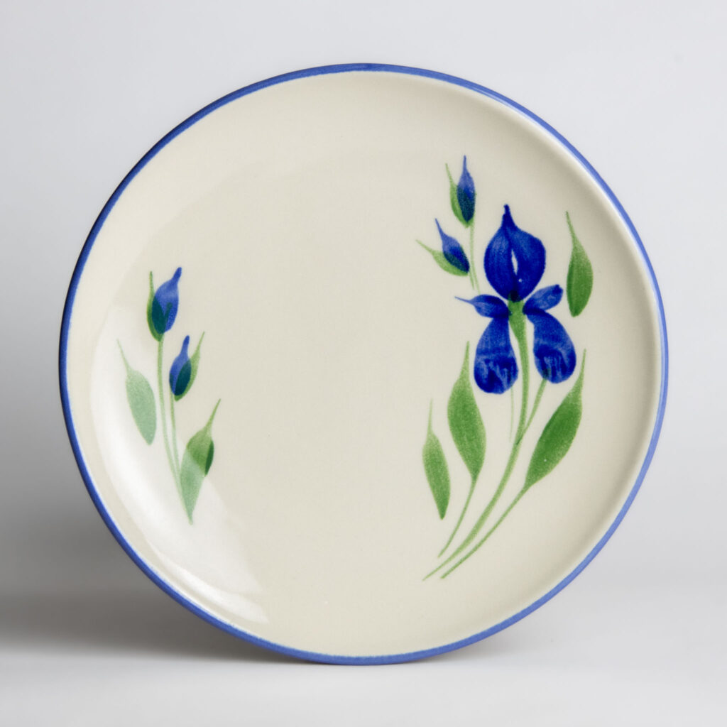 Field of Iris Coupe Dinner Plate
