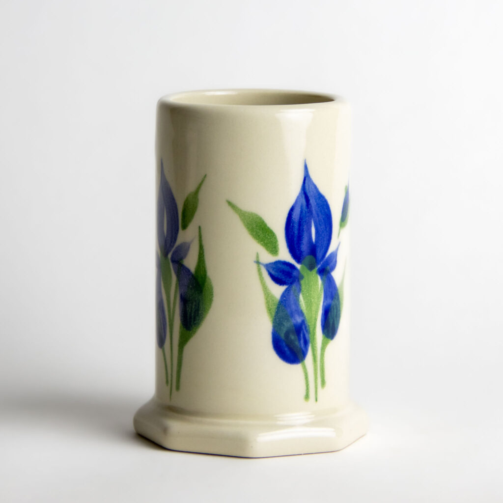 Shortbread and Tea Fall 2 Field of Iris Toothbrush Holder