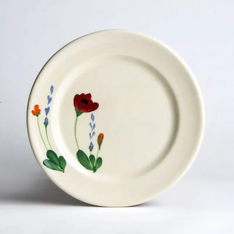 Red Poppy Classic Salad Plate