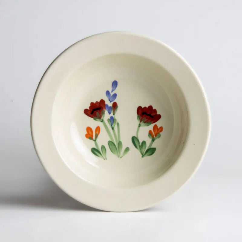 Red Poppy Classic Soup Bowl