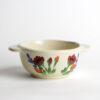 Red Poppy Onion Soup Bowl