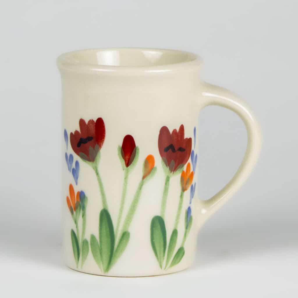 Red Poppy Teacup