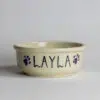 Large Pink Custom Pet Bowl