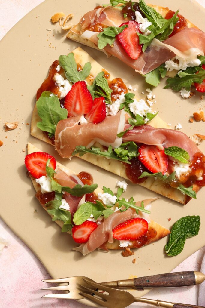 Shortbread and Tea Fall Flatbread cooked on Artisan Ceramic Pizza Stone.