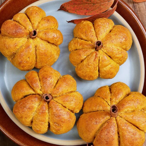 Pumpkin bread in Brookline and Coupe stoneware.
