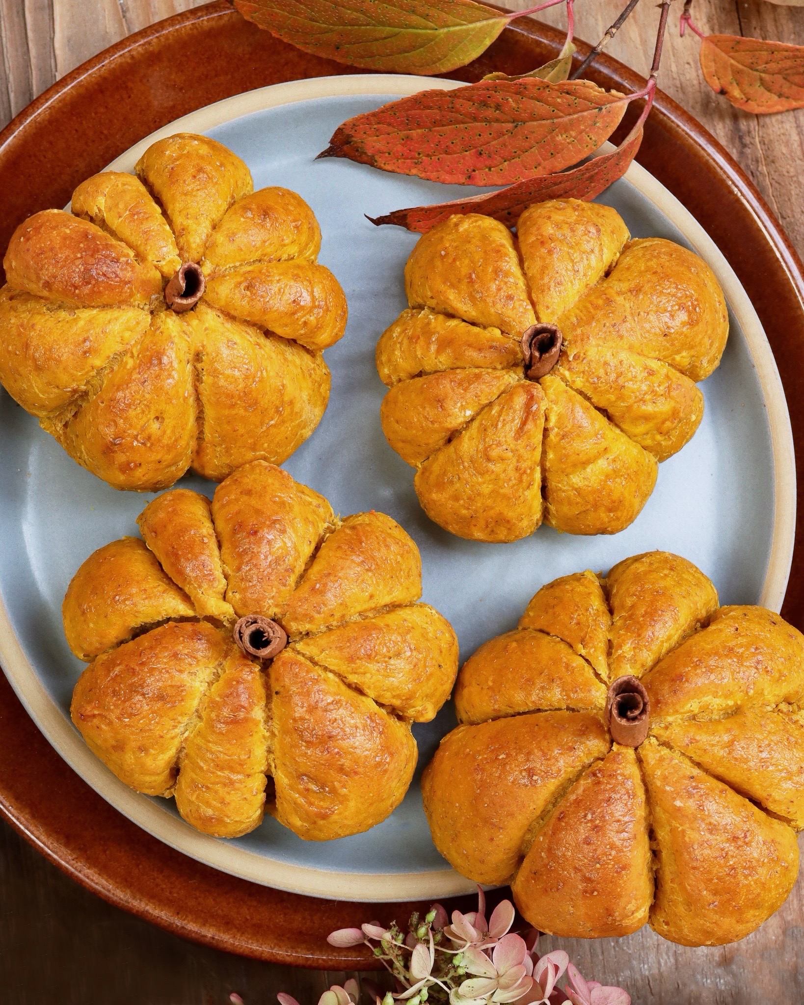 Pumpkin bread in Brookline and Coupe stoneware.
