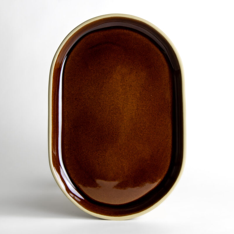 Large Copper Clay Brookline Tray