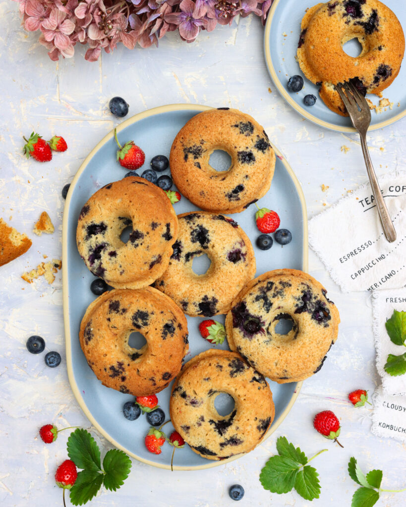 Baked Blueberry Donuts 1