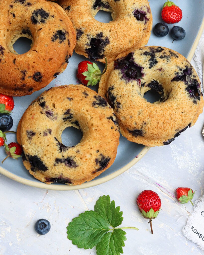 Shortbread and Tea Fall 2 Baked Blueberry Donuts 2