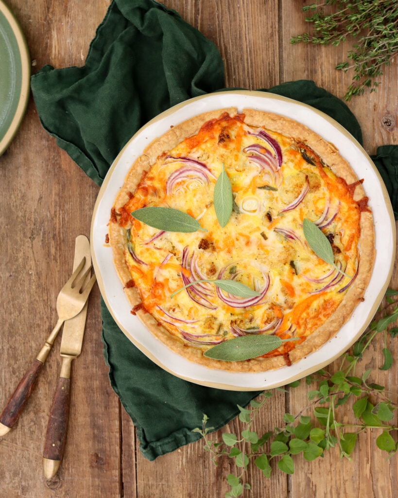 Shortbread and Tea Fall 2 Cauliflower Quiche with Cremini Mushroom 3jpg
