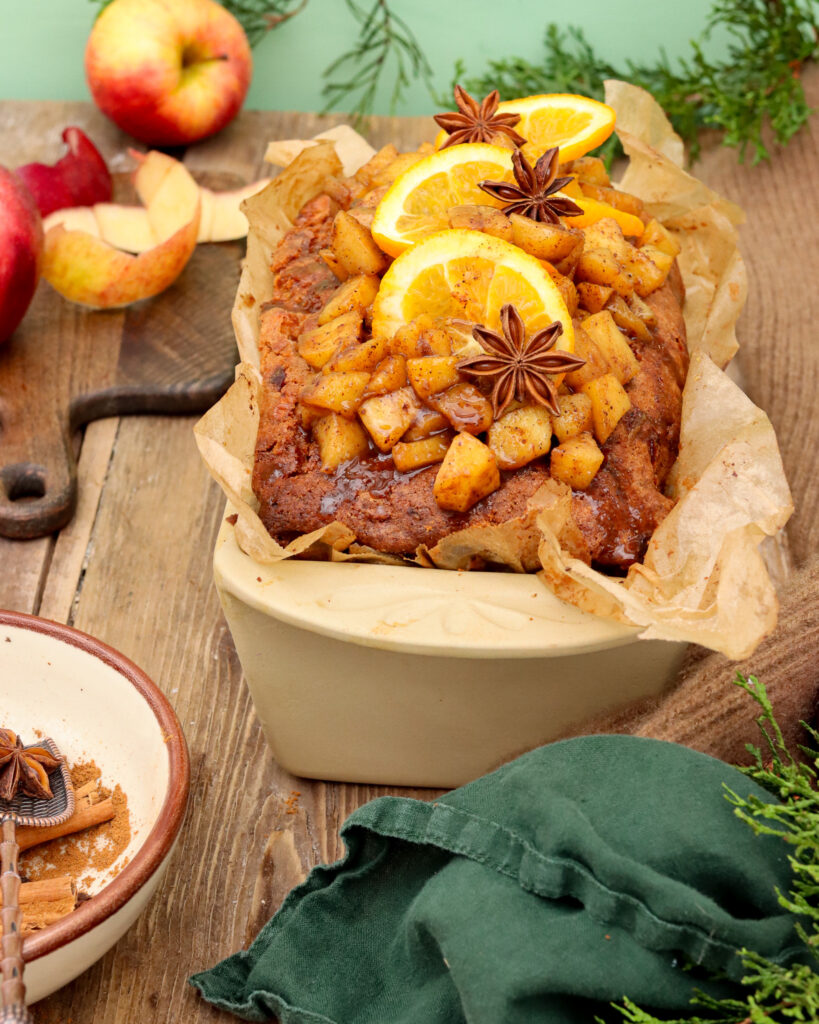Ginger Spice Apple Cake Top