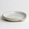 Ivory Stoneware Spoon Rest Side