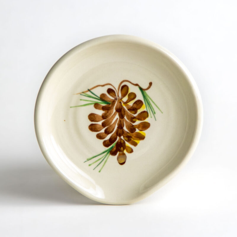 Pinecone Stoneware Spoon Rest